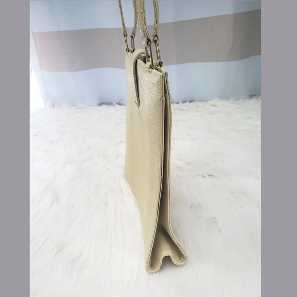 Mark Cross Italian Leather Shoulder Purse Crossbody Bag -Vintage Luxury Designer - Picture 8 of 11